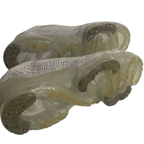 Nike Women's Air VaporMax Flyknit Gray White Shoes Size 6.5Y - Picture 8 of 16